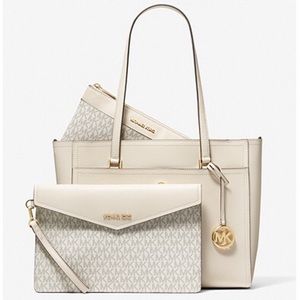 Michael Kors 3-in-1 Large Pebbled Leather Tote Bag